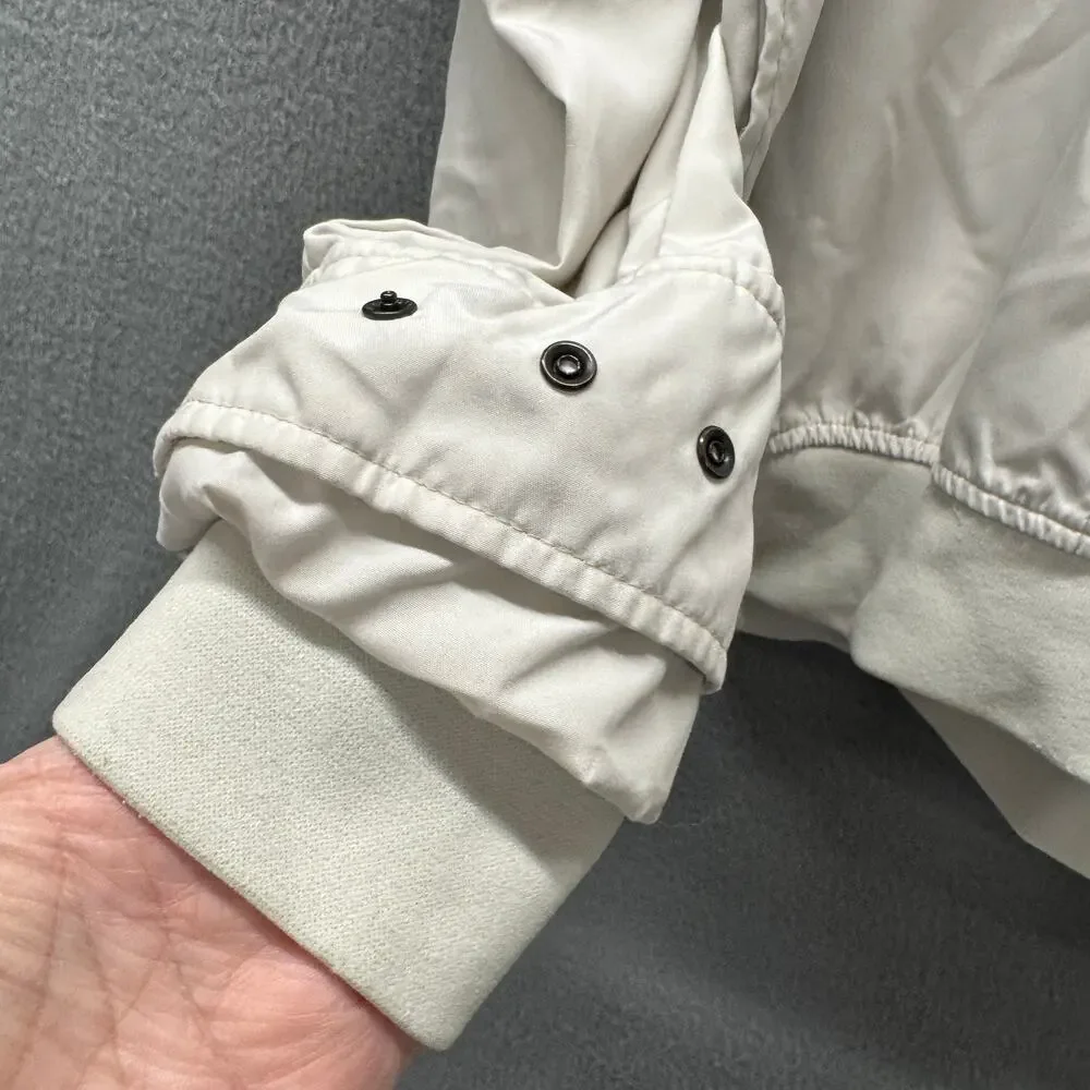 Vintage Zero Restriction Windbreaker Golf Jacket Pullover Cream Mens XL‎ USA